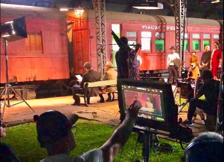 Filme Aba Larga tem cenas gravadas em São Leopoldo, no Museu do Trem